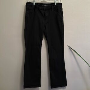 Old Navy - Mid-Rise Kicker Boot-Cut Black Jeans - size 10 Short